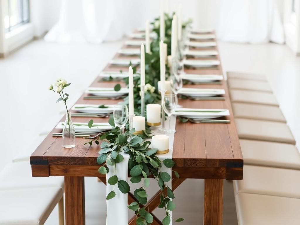 Decoração minimalista para casamento